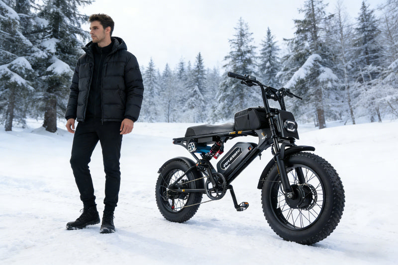 Dual Motor Ebike Snow Ride