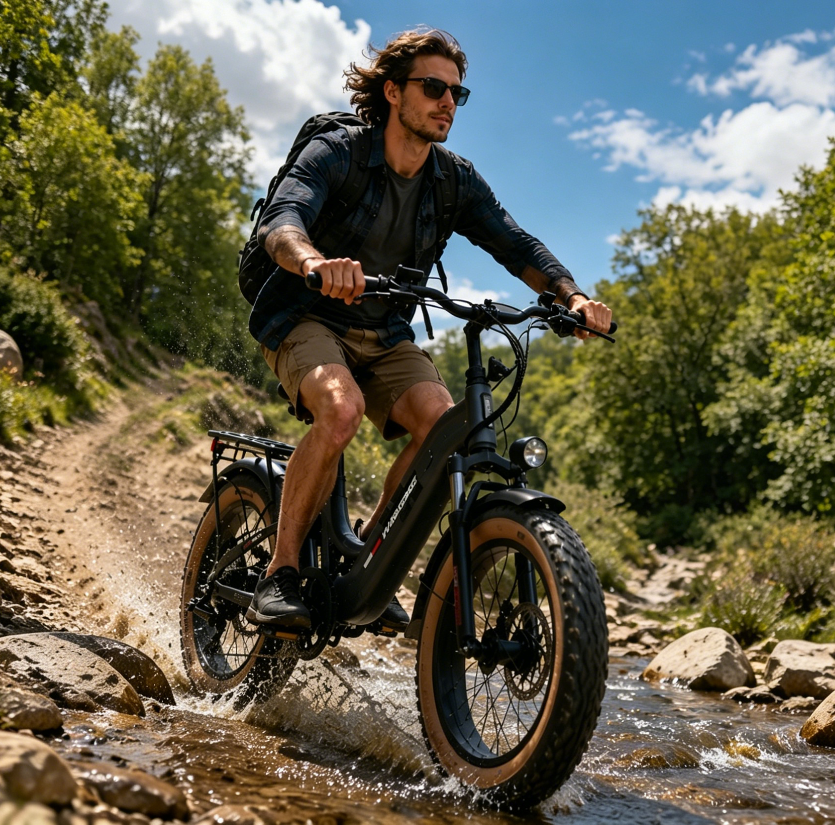 Urban Full Suspension Fat Tire All -Terrain E-Bike, Perfect for Teens & Adults