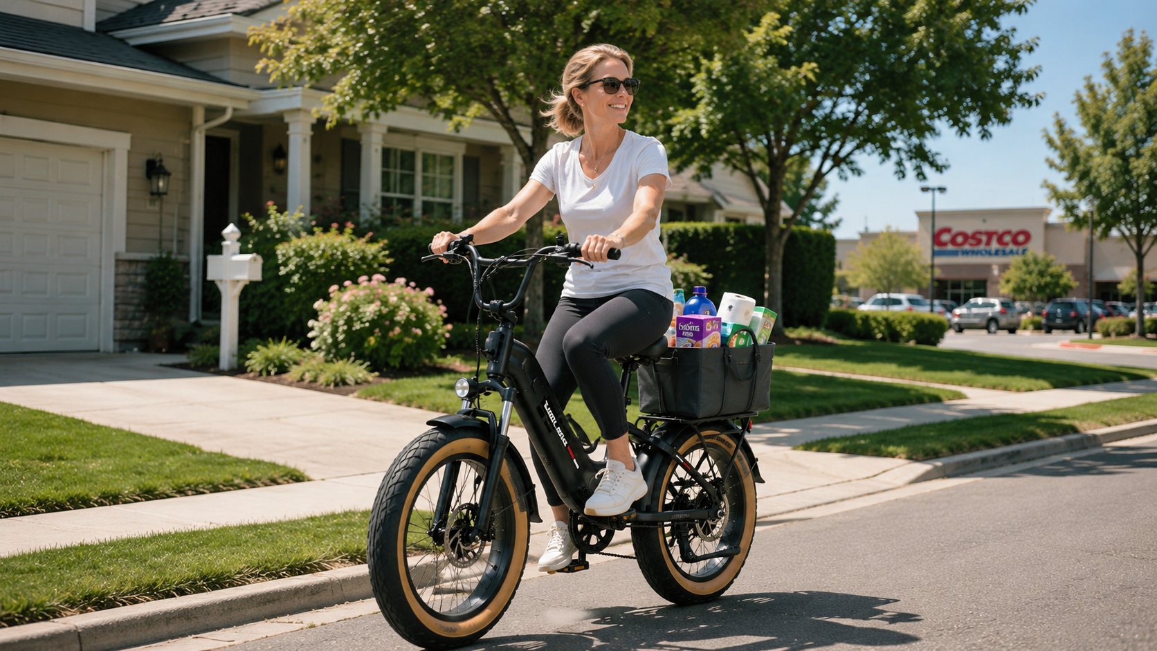 Shopping Ebike with cargo basket