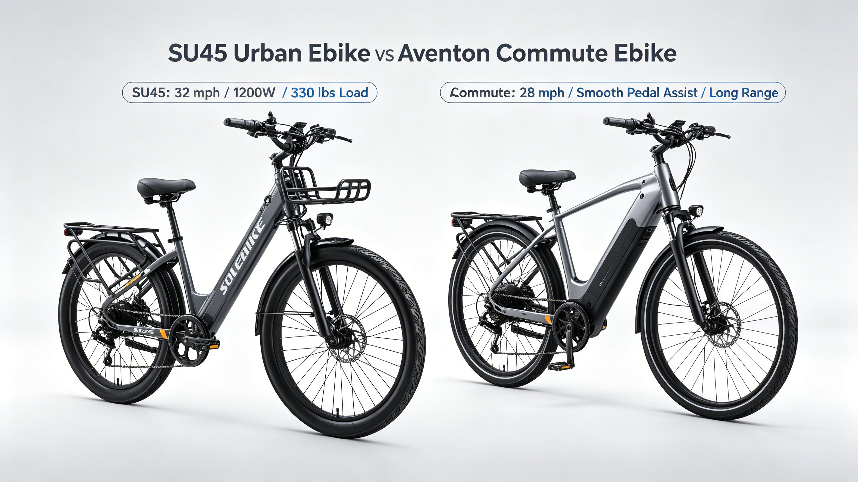 SU45 Urban Ebike vs Aventon Commute Ebike: 2026 Daily Commuter Head-to-Head Review
