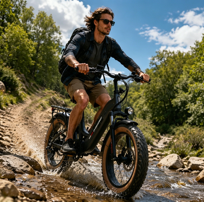 Urban  Full Suspension Fat Tire All -Terrain E-Bike, Perfect for Teens & Adults