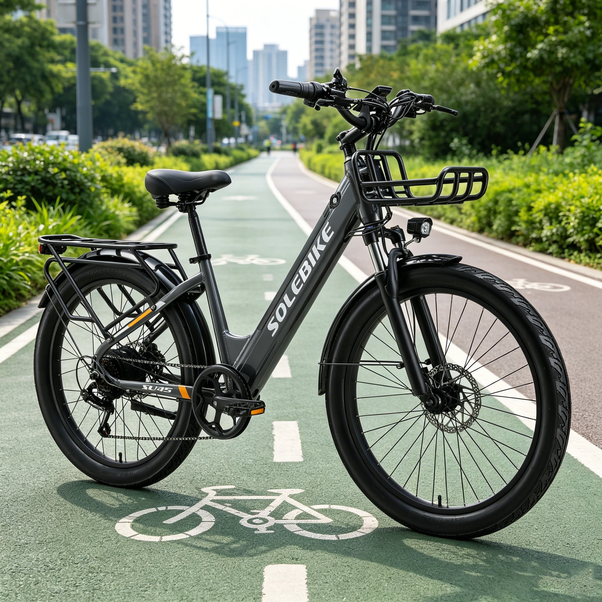 Fox Trak Urban E-Bike for Commute, Weekend Ride & Shopping, All-Weather All-Day Use