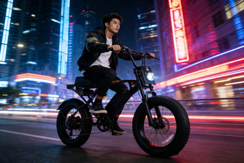 Retro E-Bike Night Ride