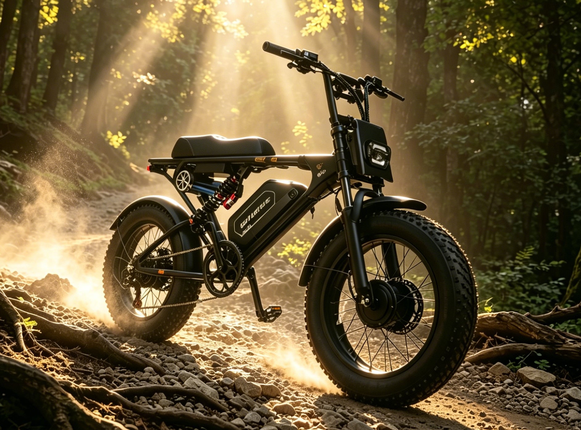 Rhino Dual  Drive  All-Terrain Off-Road E-Bike with Built-In Speakers, Perfect for Teens & Adults