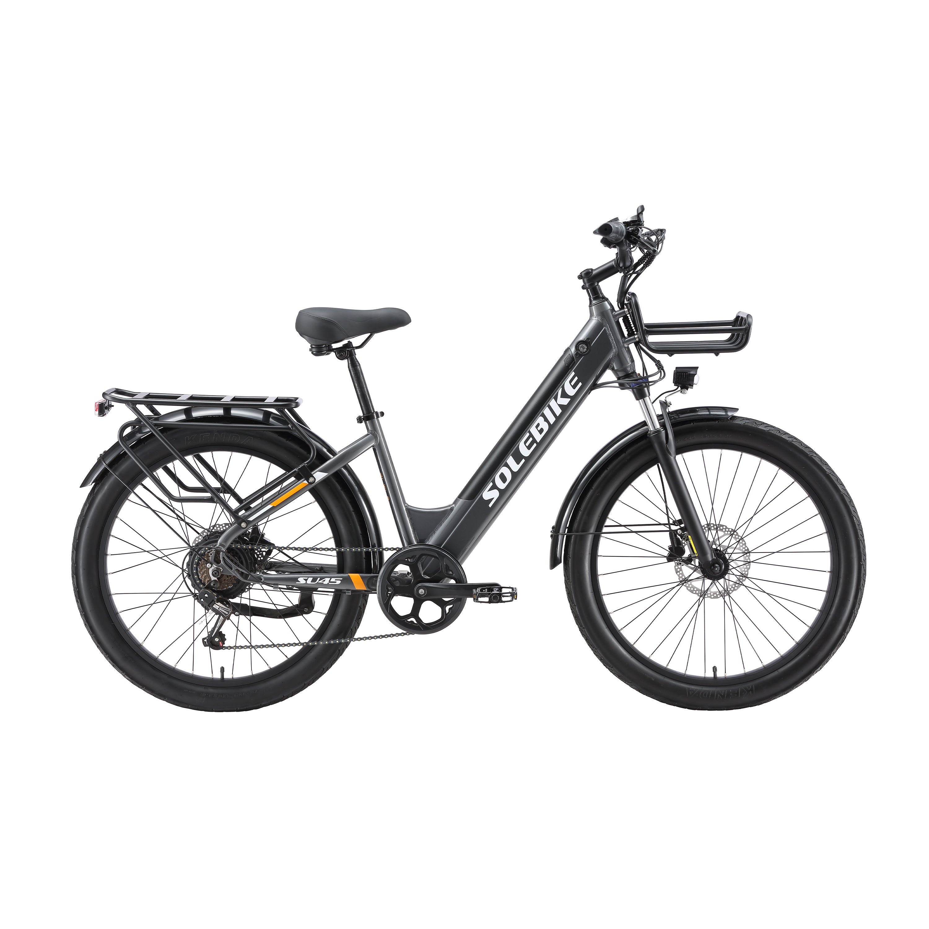 Fox Trak Urban E-Bike | Built-In Cargo Basket | CPSC Certified (US Stock)