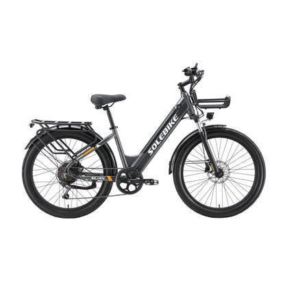 Fox Trak Urban E-Bike | Built-In Cargo Basket | CPSC Certified (US Stock)